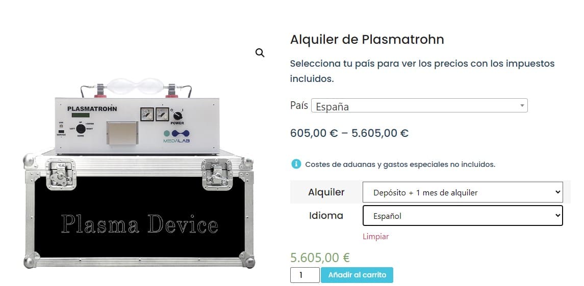 Noleggio Plasmatrohn Noleggio Plasmatrohn